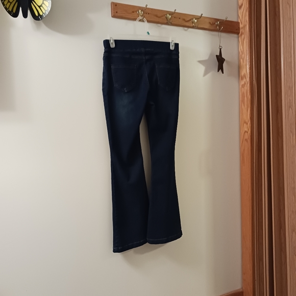 Jvini Stretch Jeans Size M Dark Wash Pull On - Picture 4 of 4